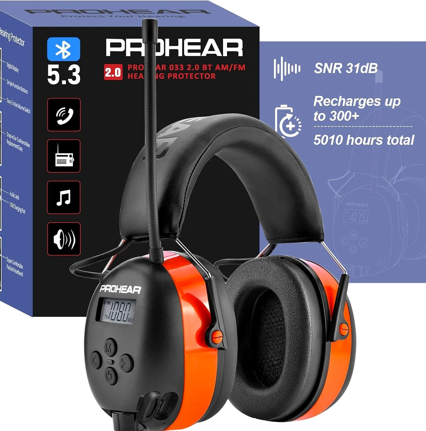 Best AMFM Radio Headphones for Mowing