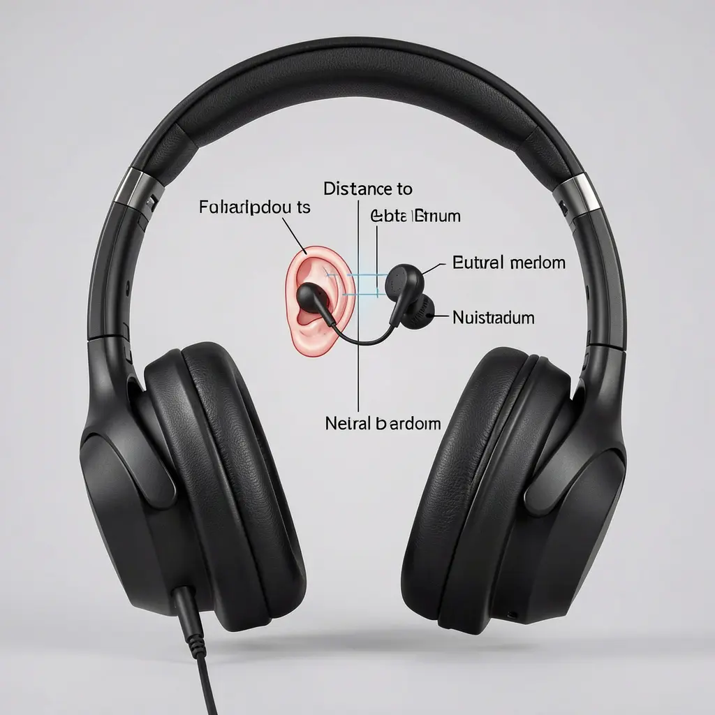 Difference in sound distance between earbuds and headphones