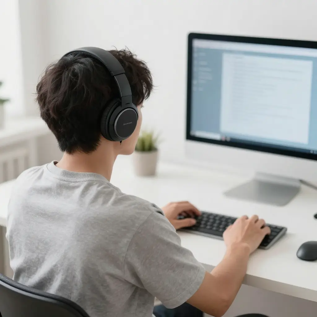 Safe daily headphone listening at moderate volume